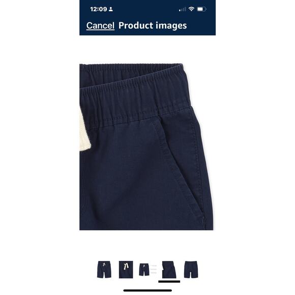 NEW The Children’s Place Boys Pull On Jogger Shorts Flax Boy's SIZE 14 Cotton - Picture 3 of 11